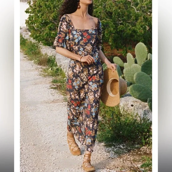 Spell Flora Midi Dress XS - Picture 4 of 14